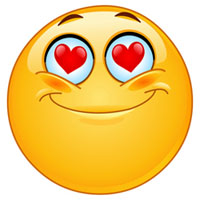 Funny love emoticone