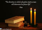 Go to quotes about education.